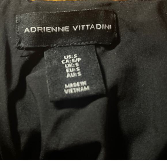 Adrienne Vittadini Mini Dress Black‎ with Blue Velvet Burnout Pattern Size Small - Picture 3 of 11